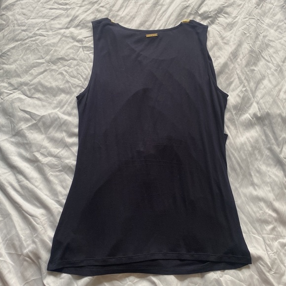 Michael Kors Gold Neck Drape Tank L - Picture 3 of 6